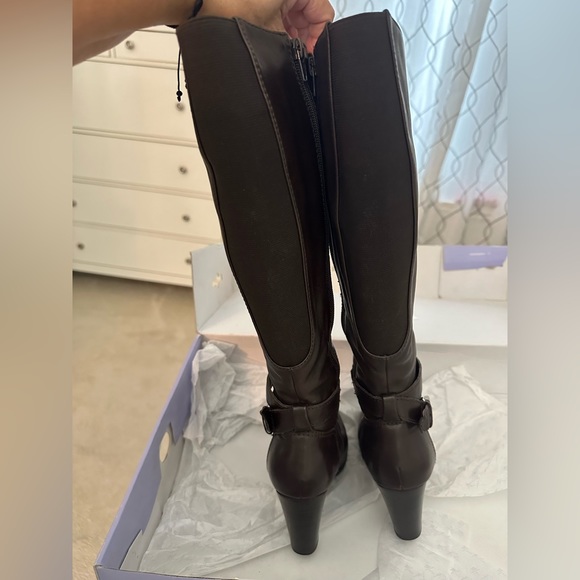 Marc Fischer Wide Calf Leather Tall Boots - Picture 7 of 7